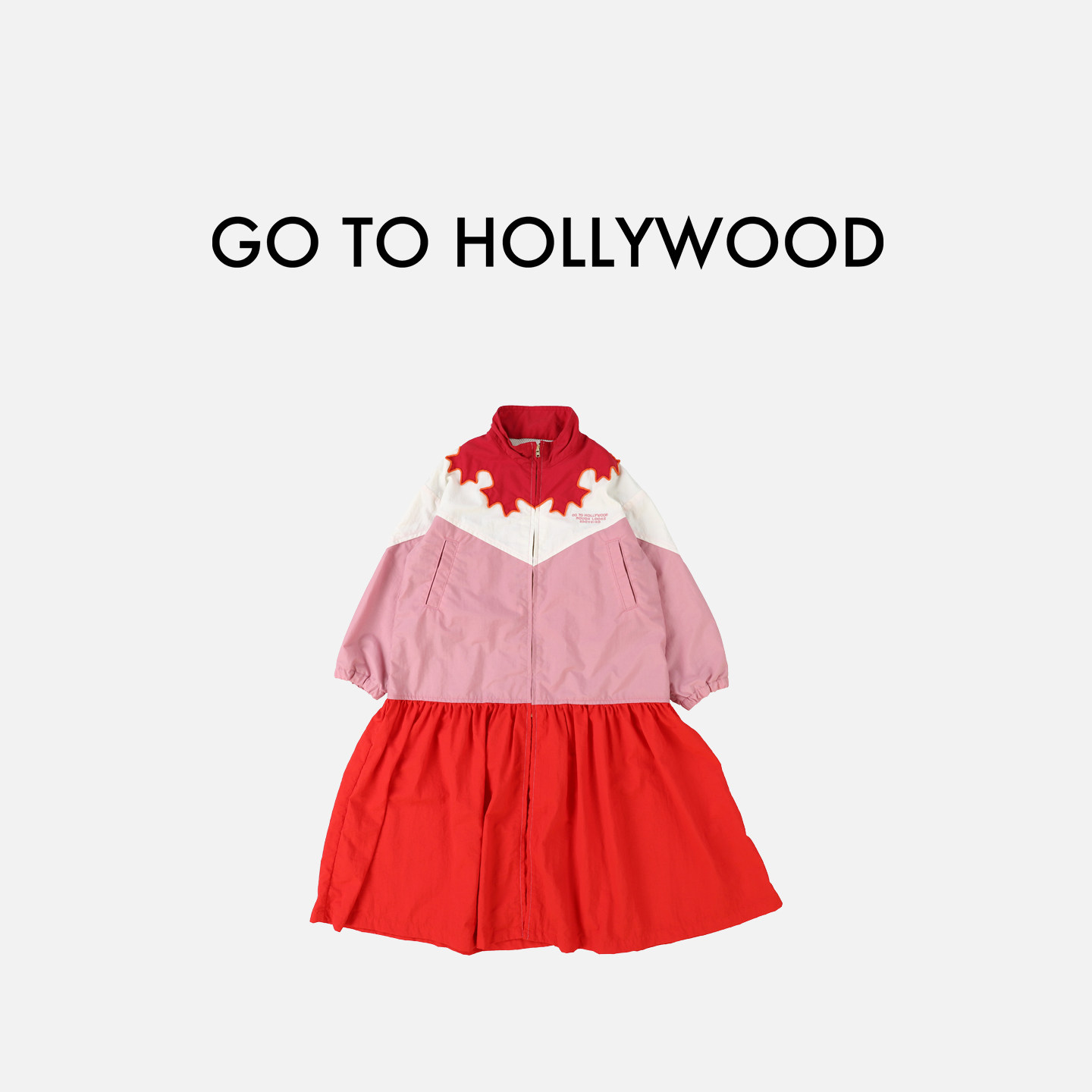 G2H日本童装 GO TO HOLLYWOOD 26春夏女童民族风尼龙夹克式连衣裙