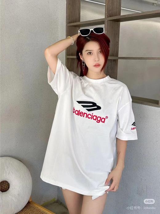 F031007字母刺绣前后左右LOGO手工磨烂面料超重工艺短袖T恤 商品图1