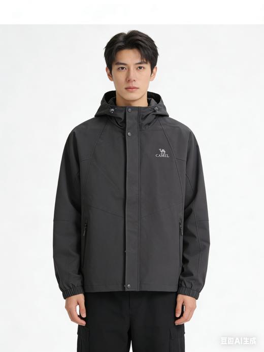 骆驼329.9男款连帽冲锋衣（线上线下同时售卖不保证有货）602702--CC 商品图0