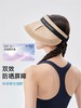 【全脸防晒❗透气不闷热】夏季insVVC遮阳黑胶帽韩版空顶防晒帽网红大檐女草帽时尚发箍太阳帽。xa 商品缩略图3