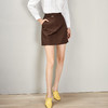 剩S/M/L 芳外春季新款纯色简约A字半身裙显腿长通勤百搭OL风短裙1370 商品缩略图1