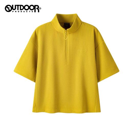 【春上新】【8折】6楼OUTDOOR新款户外休闲华夫格版拉链时尚透气短袖T恤吊牌价459 折后价367 商品图9