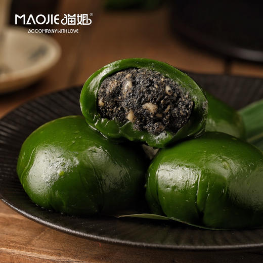 食青团|知春味—黑芝麻花生青团（单粒） 商品图0