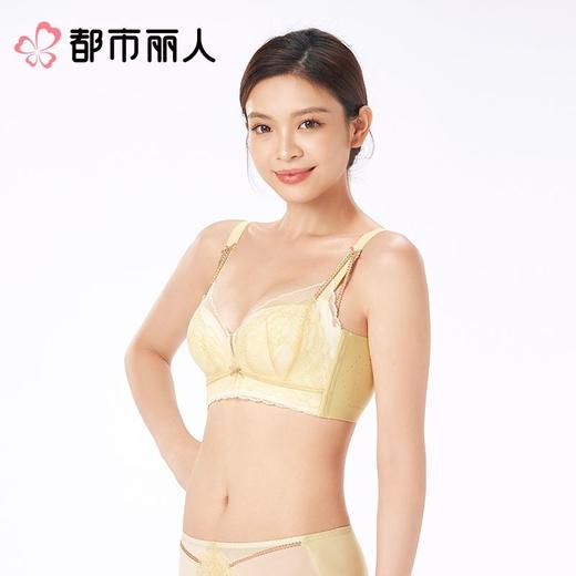 都市丽人内衣塑身内衣AB杯加加厚C杯薄文胸蕾丝内衣5/8杯内衣四排四扣无钢圈LJCAA1 商品图2