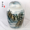 双层盖陶瓷骨灰坛子 黄山风景景德镇瓷器骨灰坛 商品缩略图1