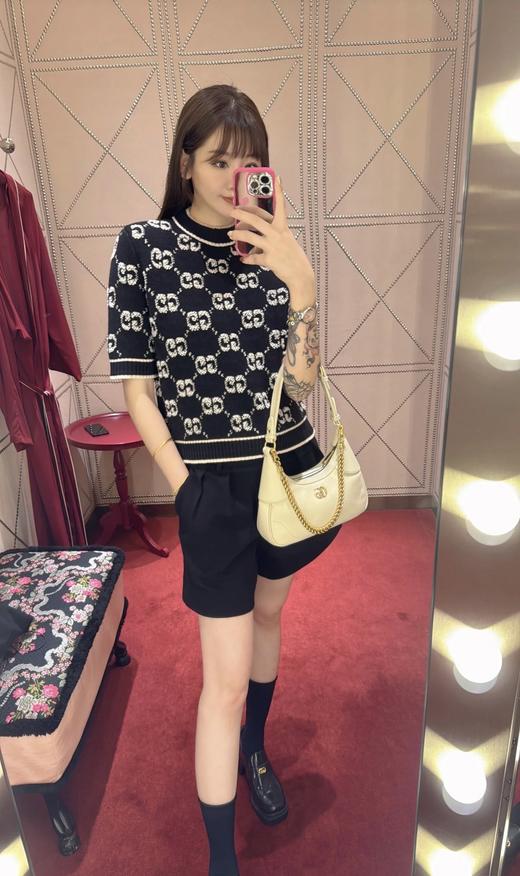 古驰25早春满印提花短袖 商品图3