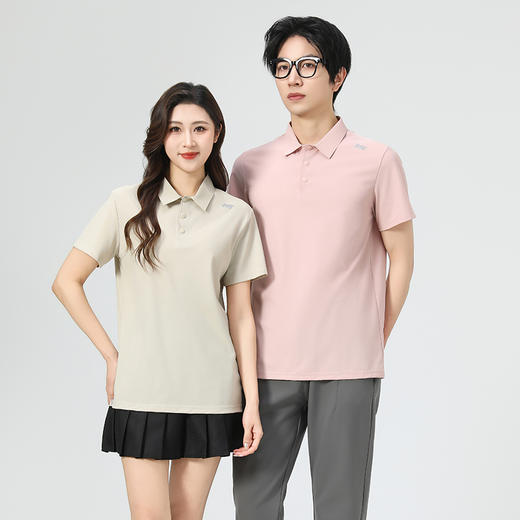 【情侣款垂感冰丝POLO衫】经典立领 冰爽透气 吸湿速干 软滑触感 舒适亲肤#L 商品图2