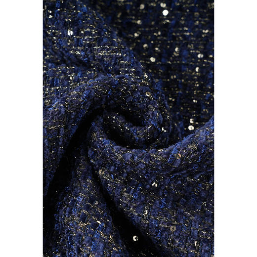 剩S/L/XL/XXL 米思阳2026秋季新款小香风粗花呢短款半身裙时尚亮片包臀裙女3971 商品图3