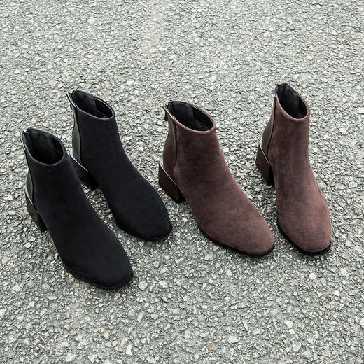 【热卖5年屹立不倒！跟高3.5cm 穿上秒拥有大长腿的切尔西靴】百搭舒适 粗跟不蹩脚 切尔西靴 商品图8