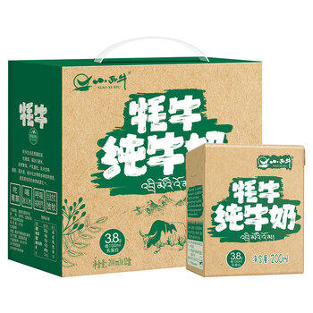 小西牛青藏奶源牦牛奶学生早餐奶3.8g乳蛋白200ml*12盒整箱 /水饮冲调 /常温奶 /基础牛奶 商品图7