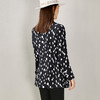 剩S/M/L/XL 芳外秋季新款时尚波点一粒扣西装外套显瘦通勤外套女8D21CX1417 商品缩略图4