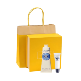 欧舒丹手霜唇膏黄礼盒装（礼盒+礼袋）