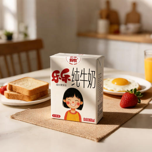 妈牧 乐乐纯牛奶200ML*10盒/箱 商品图8