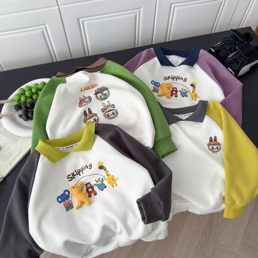 【49.9元/2件起任选】儿童春季卫衣卫裤男童女童休闲卫衣休闲裤 商品图4