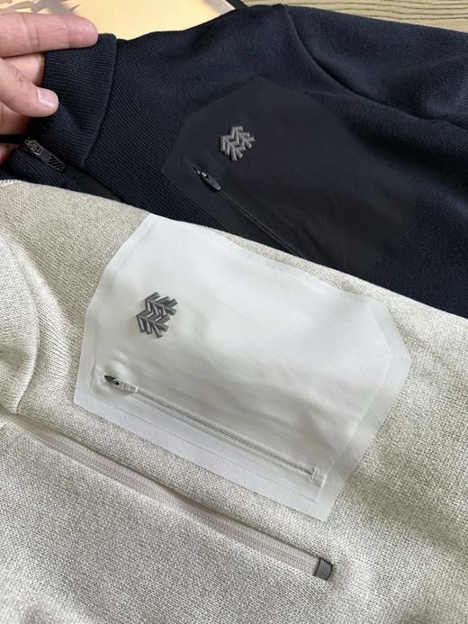 点此购买 可隆春秋季男士户外加绒小立领半拉链运动针织长袖打底衫 hbj 341847 商品图7