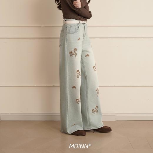 下单即送定制皮带！【MDINN 春款高定复古&小马牛仔裤】深圳南油高定款   柔垂有型 微弹舒适 耐磨抗皱 商品图3