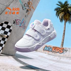 奶昔3丨安踏儿童运动鞋女童鞋26春夏新款潮流低帮板鞋童鞋小白鞋322629933