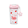 【食品级材质❗双层密封】卡通大容量双饮塑料杯高颜值可爱学生吸管杯耐高温户外便携咖啡杯。xa 商品缩略图4
