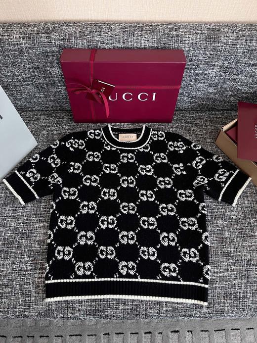 古驰25早春满印提花短袖 商品图9