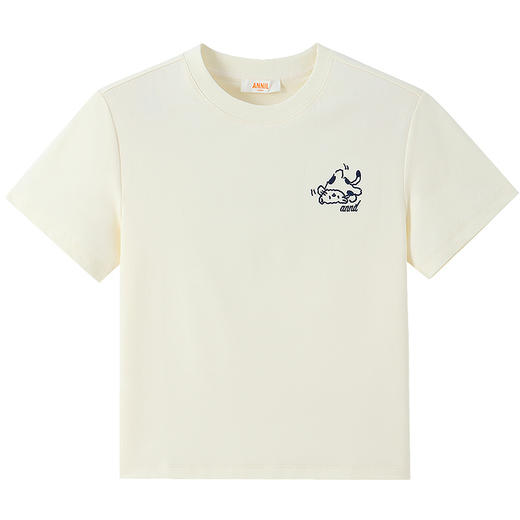 女童圆领短袖针织衫夏季新款安奈儿童装EG621761 商品图6