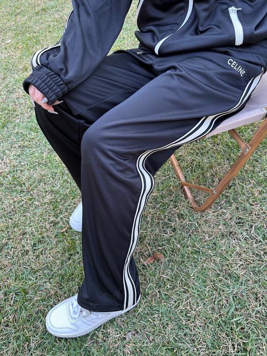 女款织带刺绣休闲裤长裤 可配套装he008 商品图3