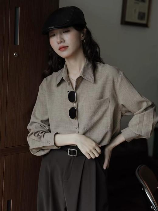 【你好白啊！一眼入迷的绿 复古仙踪衬衫】宽松垂顺，轻薄舒适柔软，百搭文艺复古风! 商品图7