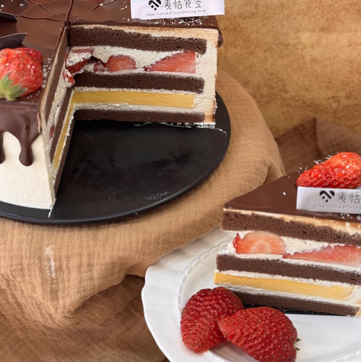 巧克力香草布蕾切块（香草芝士奶油巧克力胚） 商品图0