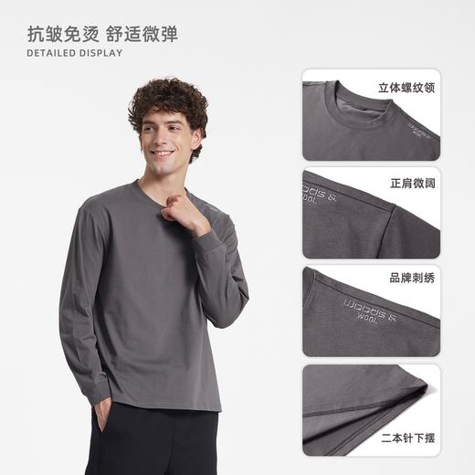 【部分尺码预售7天 品牌代工厂 外贸品质】丛绒 桑达尔长袖UPF50+防晒T恤 7A抗菌吸湿排汗 舒适棉感自然亲肤 抗皱免烫挺阔耐穿 商品图3