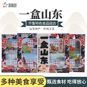 五岳花山东特产送礼佳品礼盒装泰山煎饼拉丝高粱饴阿胶蜜枣姜糖8盒装礼盒