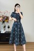 SC2S55_绀蝶色_连衣裙_夏季_圆领短袖金属腰带收腰 A 字中长款_高级女装_BERNIEELEN 伯妮斯茵 商品缩略图2