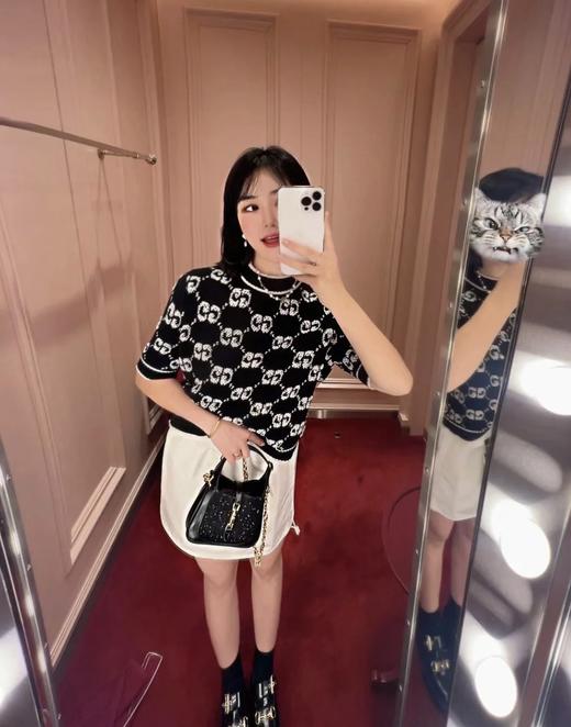 古驰25早春满印提花短袖 商品图2