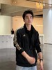 F031054运动生活休闲立领条纹Logo黑底金条纹夹克外套 商品缩略图9