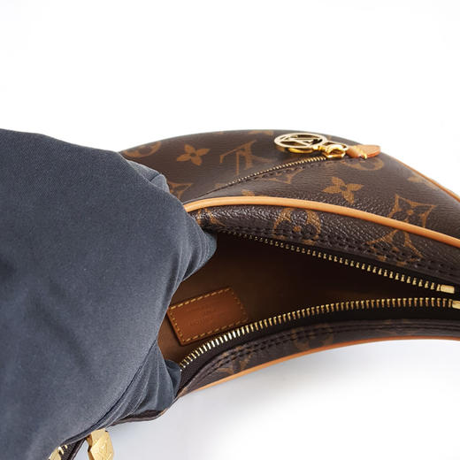 【95新】LV路易威登LOOP系列M81098棕色老花LOOP月牙包豌豆包单肩腋下包女士090326AK14 商品图8