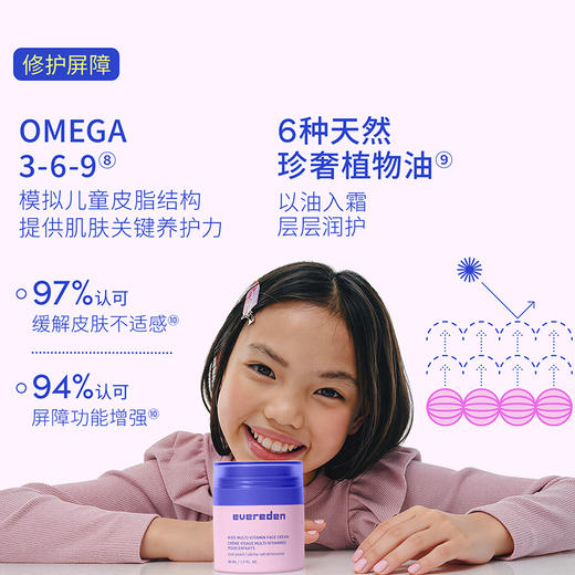 【新品上市】【官方商城】Evereden安唯伊儿童多维舒润精华霜50ml（无香/桃子） 商品图3
