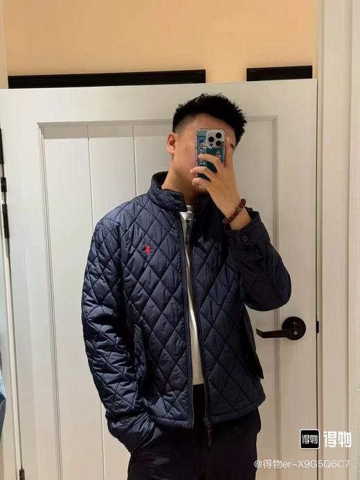 F031031男装防沾水柔软轻薄灯芯绒翻领小马刺绣绗缝夹克 商品图8