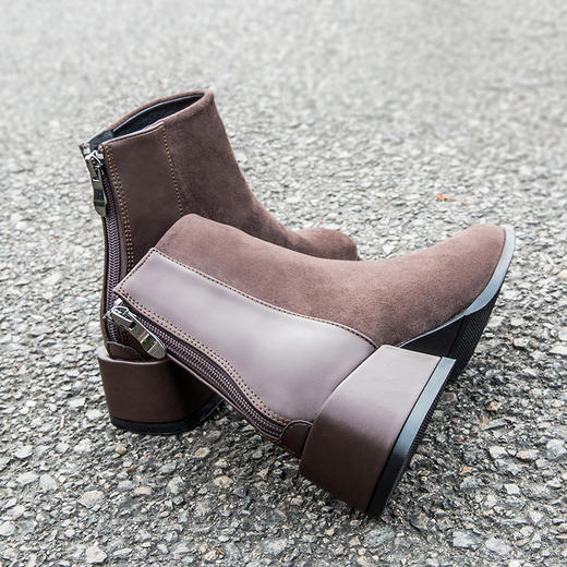 【热卖5年屹立不倒！跟高3.5cm 穿上秒拥有大长腿的切尔西靴】百搭舒适 粗跟不蹩脚 切尔西靴 商品图7