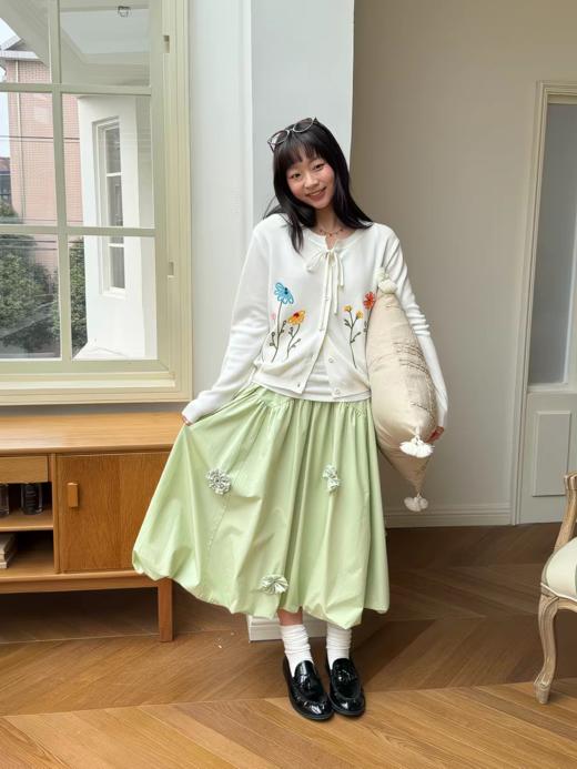 nothe Case布然/NC261806/「晴空花巷」手工立体花设计双色花苞半裙 商品图3