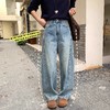 进口匹马棉 时髦先峰轻解构分割切线牛仔裤 宽松弧线 立体有型  2931 商品缩略图2