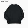 PINLI品立2026春季新款男士圆领宽松落肩袖烫钻套头休闲上衣上衣潮牌BG262109006 商品缩略图2