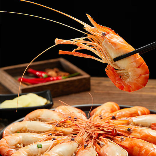 【花雕熟醉罗氏虾】  🥂活虾速冻 冷萃锁住虾肉的弹嫩 秘制花雕多种香辛料 精心卤制入味十足  商品图4