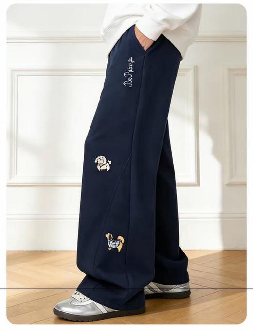 西蒙日记 小狗刺绣弯刀裤 男孩女孩都能穿 110-170 商品图3