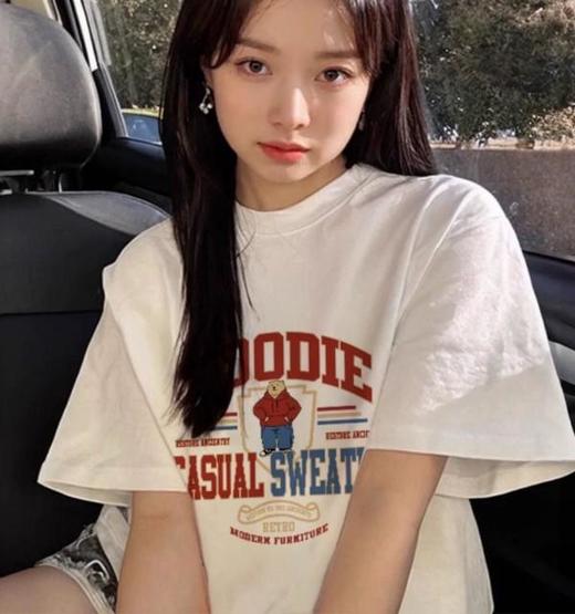 【好看好穿还好价！任选2件！纯棉高克重白喷T恤】颜色多样百搭 修身藏肉 商品图1