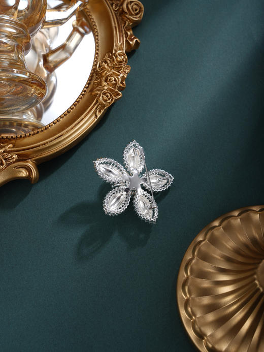 子佩集【花沁奇缘】珍珠惜王妃胸针【XXXZ261】六瓣花2602 商品图3