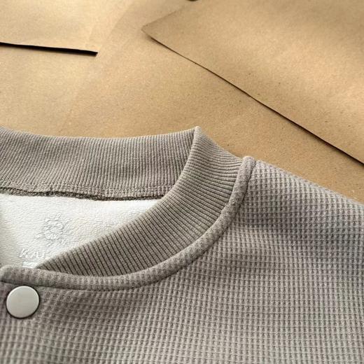 F031042新品小立领半门襟华夫格加绒长袖打底衫卫衣 商品图11