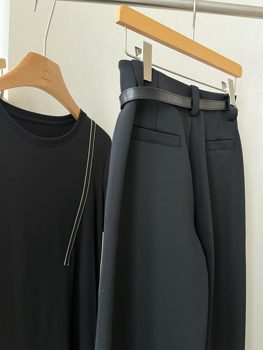 【通勤必入】噢蜜ooomeooo四面弹宽腿裤 商品图10