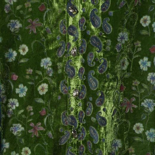 26CS61SDSA男装2026新款高贵轻奢痞帅风植绒花卉立领长袖衬衫百搭宽松 商品图3