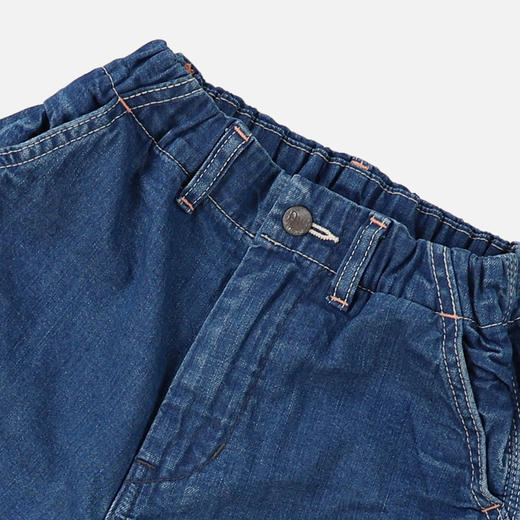 DD日本童装 DENIM DUNGAREE 26春夏丹宁瓢虫牛仔拼接设计长裤 商品图4