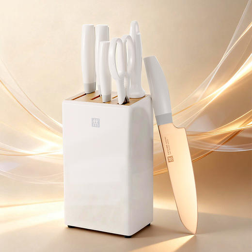 双立人NOW Pro双重抗菌钛金刀具7件套奶油白1035154 商品图0