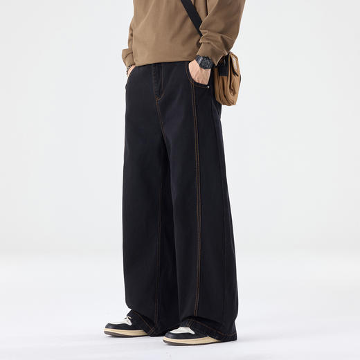 新热卖！【弯刀牛仔裤】百搭显高 不挑身材 不卡裆部 耐穿耐磨 抗皱不易掉色 商品图4