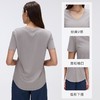 【燃脂计划】瑜伽服短袖跑步运动t恤女宽松显瘦训练健身上衣夏季薄款D26087 商品缩略图1